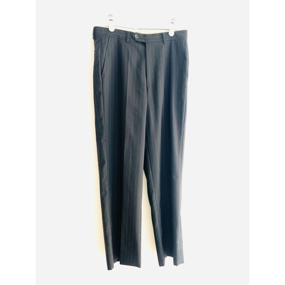 Vintage Perry Ellis Wool Pinstripe Trouser Pants - Picture 8 of 11